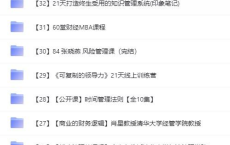管理学视频课程合集35部：178.28GB