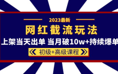 [夸克网盘]【外部收费资源】2023网红同款截流玩法，月破10w+持续爆单（初级+高级课程）[免费在线观看][免费下载][夸克网盘][技能培训]