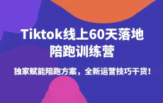 [阿里云盘]【Tiktok线上60天落地陪跑训练营】奇迹出海