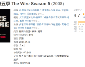 火线 The Wire S01～S05【豆瓣9.7 高分美剧】悬疑惊悚 犯罪[免费在线观看][免费下载][网盘资源][欧美影视]